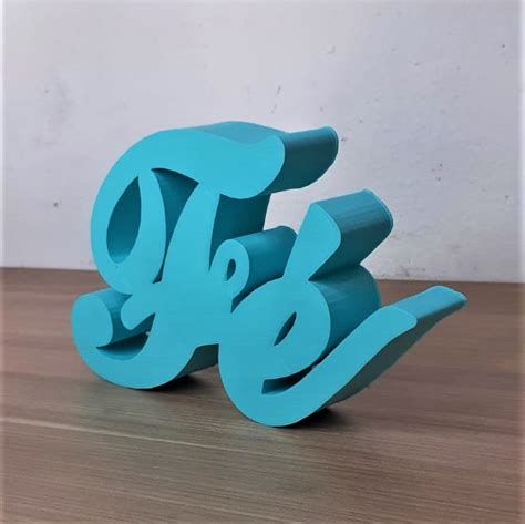 Palavra Decorativa Fé Feita Com Impressão 3d Elo7