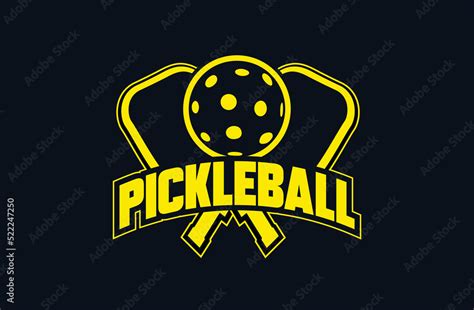 Pickleball Logo Vector Graphic For Any Business Especially For Sport Team Club Community