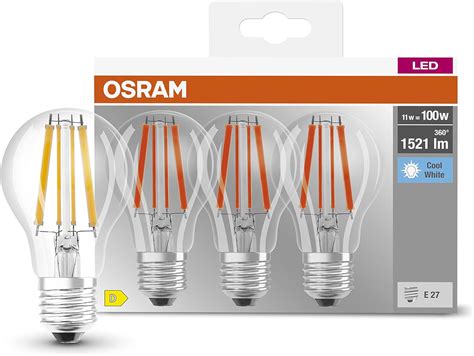 Osram Led Base Classic A Lampade A Filamento Chiaro In Vetro E