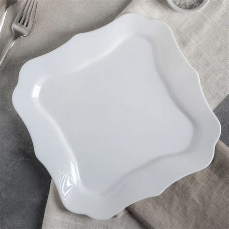 Jual Piring Makan 26cm Luminarc Dinner Plate Authentic White 1pc