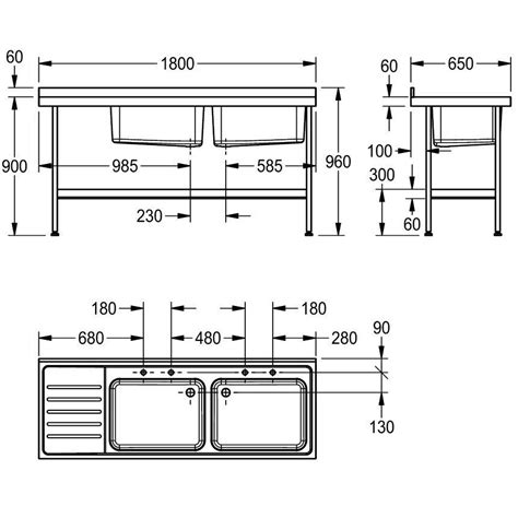 Catering Sink Midi Double Bowl Kwc Dvs Limited Nbs Bim Library