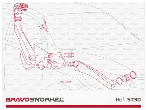 Bravo Snorkel Schnorchel F R Toyota Hilux Ab