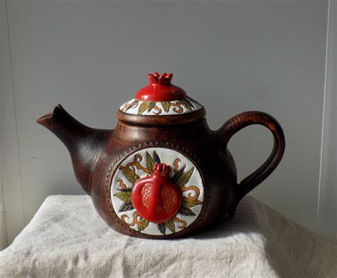 Large Pottery Teapot Ceramic Teapot Functional Pottery In Etsy