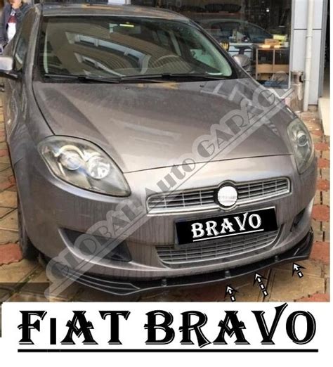 For Fıat Bravo Front Bumper Attachment Lip 2005 2020 Piano Glossy Black