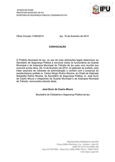 Oficiocircular 004 Convocacao PDF