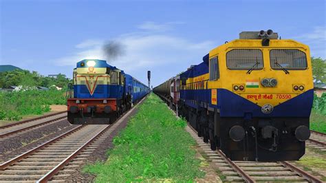 Driving Oil Tanker Train With Wdg4d Indian Railways Freight Trains