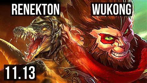 RENEKTON Vs WUKONG TOP 5 4M Mastery 7 1 5 900 Games KR