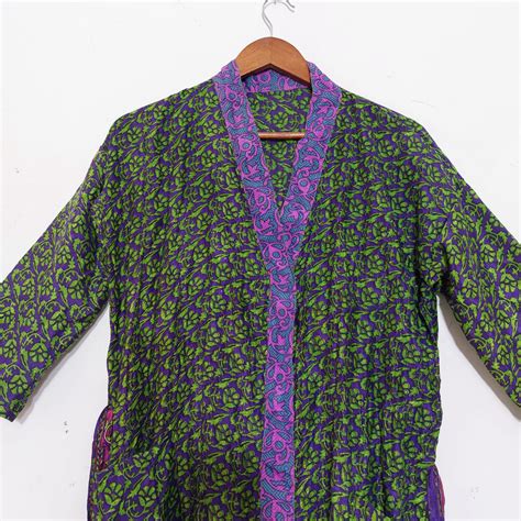 Kimonos Silk And Cotton Sari Kimonos Kantha Kimonos