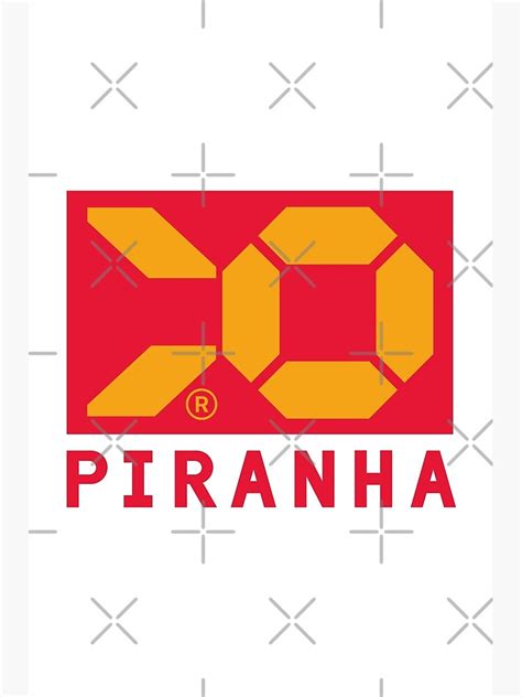 Wipeout 2097 Piranha Team Logo Poster By Honigstute Redbubble