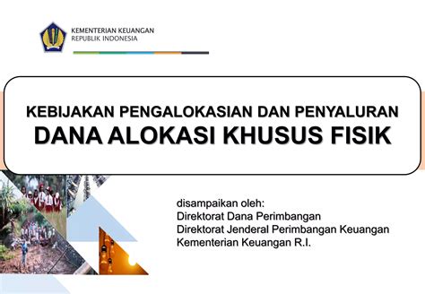 Kebijakan Dak Fisik Ppt