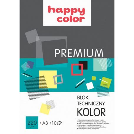 Blok Techniczny Premium Kolorowy A G Ark Happy Color