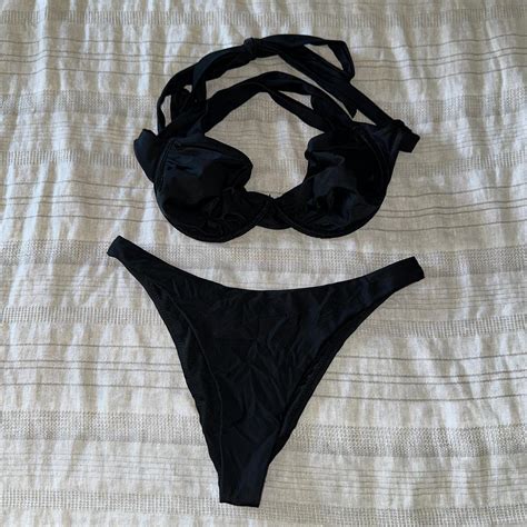 Meshki Bikini Bottoms Xs Top M Never Worn Just Depop