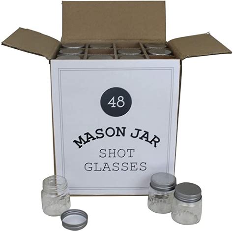 Mason Jar Ounce Shot Glasses Set Of With Leak Proof Lids Great