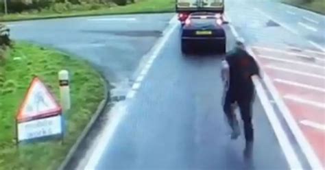 Road Rage Lorry Driver Swings Punch After Being Confronted Over