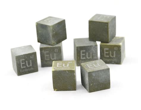 Europium Metal Cube 9995 — Luciteria