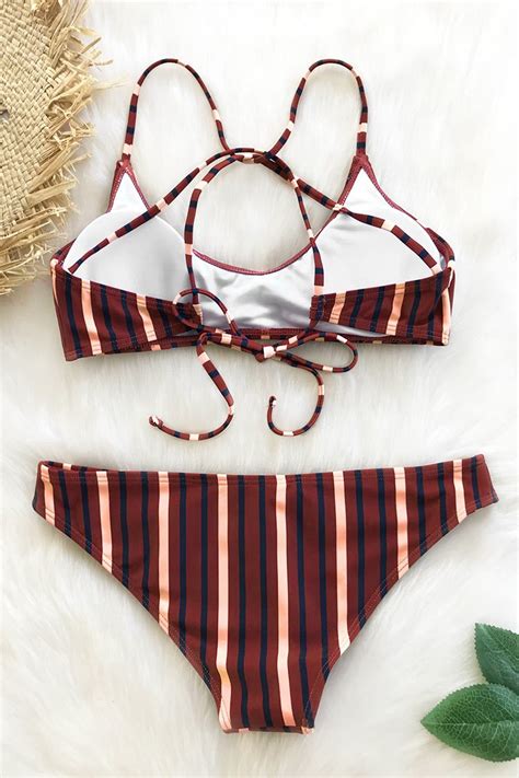 Sweet Memory Stripe Bikini Set