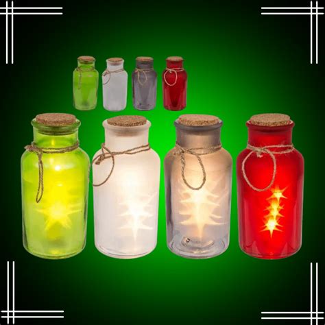 Light Up Glass Bottle With Jute String Off To Clear Glowtopia