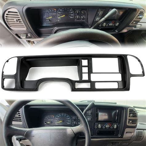 Hecasa Kit De Panel De Tablero De Doble Din Compatible Con Gmc Suv