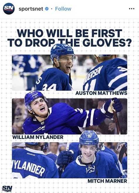 My Guess Is Auston Matthews William Nylander Mitch Marner Maple Leafs