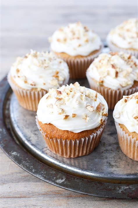 Banana Nut Muffins with Cream Cheese Frosting - Little Glass Jar