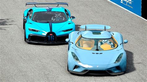 Bugatti Chiron Pur Sport Vs Koenigsegg Regera At Monaco GP YouTube