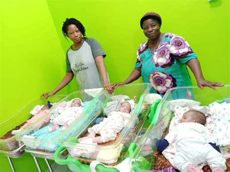 Nigerian Woman Gives Birth To Quadruplets After Years Of Waiting