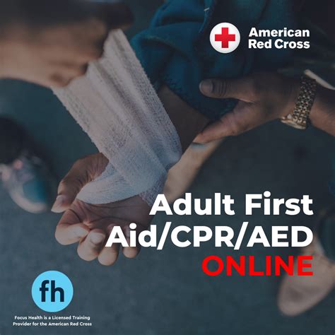 American Red Cross Adult First Aidcpraed Online Course Focus Health