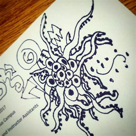 My Cthulhu Doodle A Cthoodle Instagram Posts Doodles Cthulhu