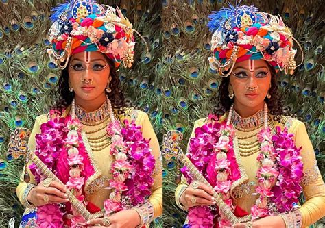 Namrata Malla New Look As Lord Krishna भोजपुरी एक्ट्रेस नम्रता मल्ला ने दिखाई कृष्ण भक्ति