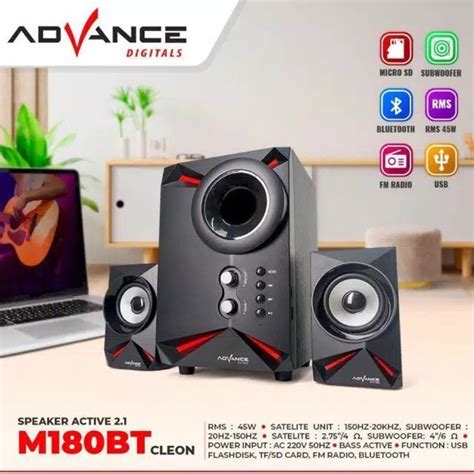 Jual SPEAKER BLUETOOTH ADVANCE M180BT CLEON SPEAKER MULTIMEDIA SUARA