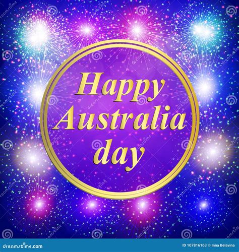 Happy Australia Day Background Illustration Stock Illustration