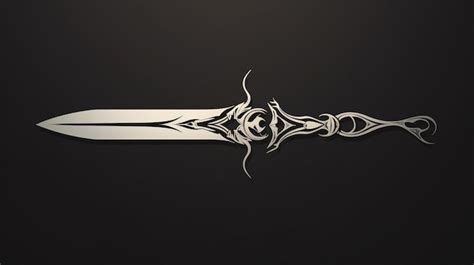 Premium AI Image | Arabic Sword Zulfiqar Vector Tattoo Design AIquot