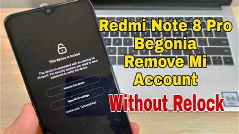 Xiaomi Redmi Note Pro M G I Remove Mi Account Without