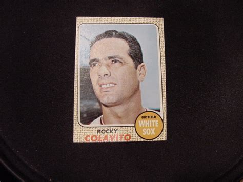 Vintage Topps Rocky Colavito Card Chicago White Sox Nmmt