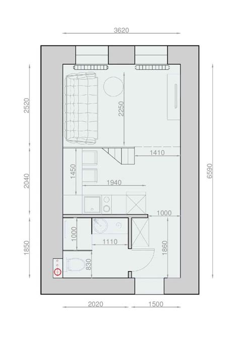 Plans pour aménager et décorer un appartement de 30m2 Aménagement