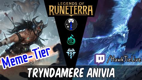 Tryndamere Anivia Vaults Of Helia Control Legends Of Runeterra LoR