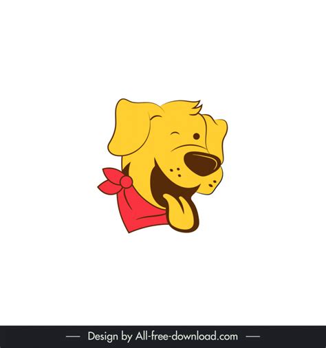 Cartoon dog face clip art vectors free download graphic art designs