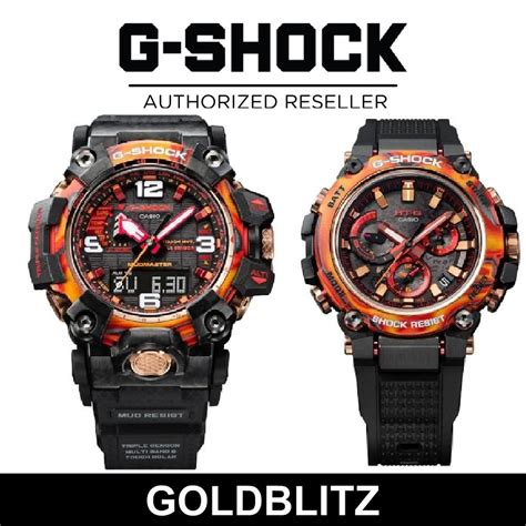 Casio G Shock 40th Anniversary GWG 2040FR 1A MTG B3000FR 1A Flare Red