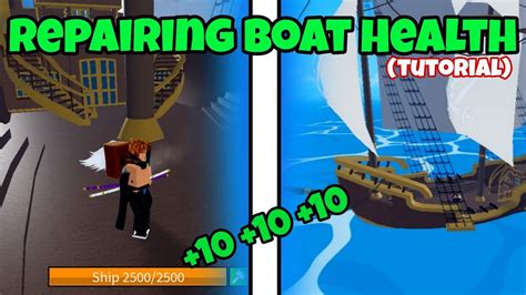 How To Repair Boats In Blox Fruits Tutorial Youtube