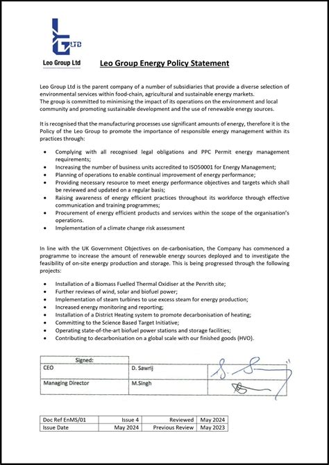 climate commitment leo group
