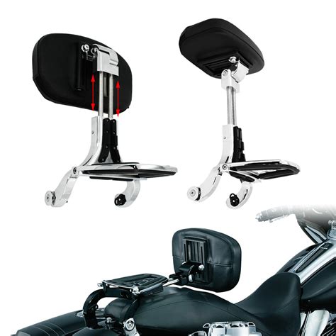 Multi Purpose Driver Passenger Backrest Rack Fit For Harley Road Glide