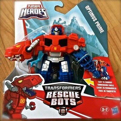 Transformers Rescue Bots Optimus Prime Dinobot Playskool Heroes Hasbro