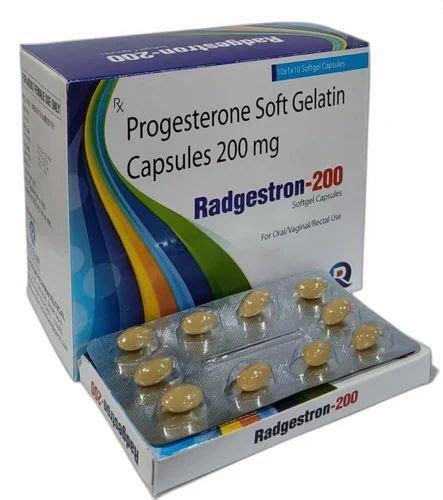 Progesterone Soft Gelatin Capsule At Rs Stripe Progesterone Soft