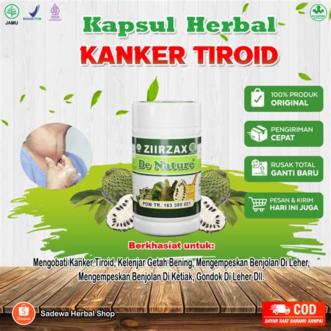 Jual Ziirzax De Nature Obat Kanker Tiroid Kelenjar Getah Bening Kapsul