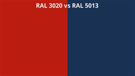 Ral 3020 Vs 5013 Ral Colour Chart Uk