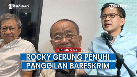 Hadapi 32 Laporan Tak Mangkir Lagi Rocky Gerung Dipastikan Penuhi