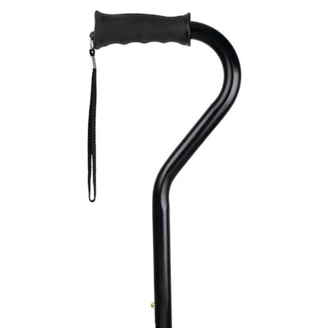 Carex Health Brands Ergo Offset Cane In Black A58000 The Home Depot