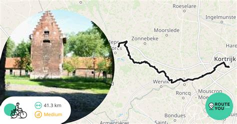 Kortrijk Menen Ieper Bis Recreatieve Fietsroute Routeyou