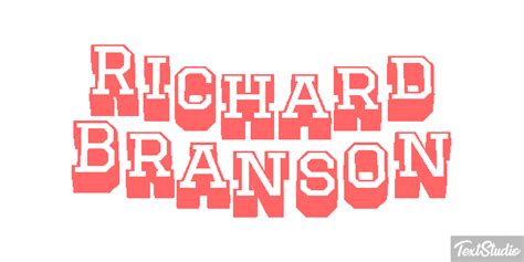 Richard Branson Celebrity Animated  Logo Designs Textstudio