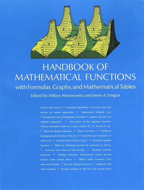 Handbook Of Mathematical Functions With Formulas Graphs And